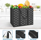Fab totes 10 Pack Reusable Grocery Bags 35L Large Capacity Reusable Shopping Bags for Groceries Heavy Duty Waterproof Tote Bags for Shopping and Picnic