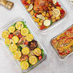 Basics Tempered Glass Oblong Baking Dishes Bundle- 1 Quart, 1.5-Qt and 2-Qt, 3 Pcs Set