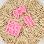 Candy Lollipop Molds 3Pcs, Candy Shape Cake Decorating Silicone Molds for DIY Chocolate Mousse Cookie Butter Gum Cupcake Topper Flower Paste Epoxy Clay Plaster Candle Soap