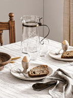 LE TAUCI 24 Piece Dinnerware Sets for 8, Large Plates and Bowls Sets, Ceramic Dishes Set for 8, Modern Stoneware Tableware, Chip Resistant, Ideal for Hosting, Reactive Beige (8"&10" Plate, 27oz Bowl)