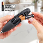 Zulay Kitchen Powerful Milk Frother Wand With 2 Duracell Batteries - Ultra Fast Handheld Drink Mixer - Electric Whisk Foam Maker for Coffee, Lattes, Cappuccino, Matcha, Hot Chocolate & Creamer - Black