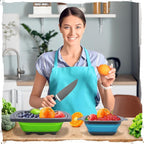 Silicone Collapsible Colander Sink Colander Collapsible Camping Versatile Collapsible Strainer Sink strainer basket over Sink Strainer