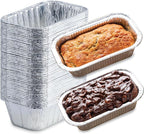 (35 Pack) 1 Lb Aluminum Foil Mini Loaf Pans - Foil Bread Pans for Baking - Perfect to Bake Individual Bread Loaves, Cakes & Meat - 1 Pound Aluminum Loaf Pans - 6 x 3.5 x 2 Inches