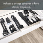 36-Piece Kitchen Gadget Set with Cooking Utensils & Drawer Organizer, Non-Stick Safe Tools for Everyday Cooking, Complete Kitchen Essentials