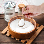 6pcs Wooden Measuring Spoons and Scoops Set Natural Acacia Wooden Measuring Spoons Measurings Tablespoons for Measurings Dry Ingredients(1/8 tsp+1/4 tsp+1/2 tsp+1 tsp+1/2 tbsp+1 tbsp)