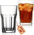 Highball Drinking Glasses Set of 48, 12.5 oz Glass Tumbler - Water Glasses & Beer Glassware for Kitchen - Durable Drinkware Set for Juice, Soda, Iced Tea & Cocktails - Heavy Base, Dishwasher Safe