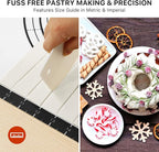Silicone Baking Pastry Mat,36" x 24" Large Non Stick Sheet Mat with Measurement, Non-slip Food Grade Dough Rolling Mat for Making Cookies,Macarons,Bread