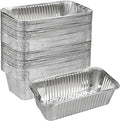 Findful 50 Pack Loaf Pans,2 LB Disposable Aluminum Foil Loaf Pans, 8.5"x4.5"x2.5" Heavy Duty Aluminum Foil Bread Tins Perfect for Banana Bread, Cakes & Meatloaf,Non-Stick, Even Baking, Easy Release
