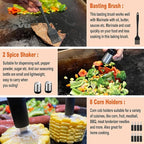 N NOBLE FAMILY 38PCS Griddle Accessories Kit, Professional Grill Tools Set for Outdoor Barbecue, Stainless Steel Griddle Spatula Set with Tongs, Smash Burger Press, Carry Bag, Perfect Grilling Gifts
