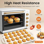 Silicone Mini Muffin Pan With Metal Reinforced Frame - 24 Cups Durable Silicone Cupcake Pan for Muffin, Cupcakes, BPA Free and Dishwasher Safe - 1 Piece Beige with Rainbow Spots