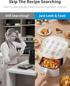COMFEE' Compact 2.1 Quart Air Fryer with 12 Menu Options, Adjustable Timer & Temperature Control 176-400 degrees F, Dishwasher-Safe Nonstick Fry Basket with Stainless Steel Finish