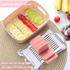 6 Pcs/Set Musubi Maker Kit with Luncheon Meat Slicer - Non-Stick Rice Ball Onigiri Press Mold, BPA-Free Sushi Mold for Hawaiian Musubi