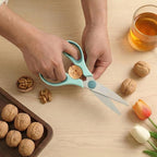 Mr. Pen- All Purpose Kitchen Shears with Protective Sheath, 8 Inch, Dishwasher Safe, Stainless Steel Food Scissors with Micro-Serrated Blades, Durable Utility Kitchen Shears, Teal