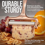 Zulay Adjustable Cheese Slicer - Wire Slicer For Mozzarella, Cheddar, Gouda - Heavy Duty With 2 Extra Wires (Copper)
