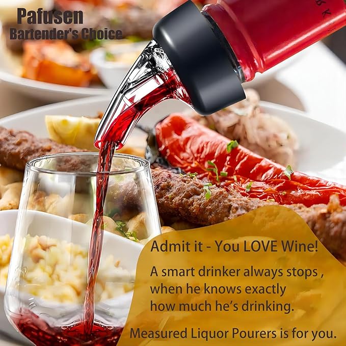 12 Pack Measured Liquor Pour Spout, Liquor Bottle Pourers, Measure Pour Spout for Liquor Bottles, Bottle Pourers for Alcohol, Shot Pourer Cocktail Liquor Dispenser Bar Bartending Tool -1oz/30ml