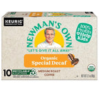 Newman's Own Organics Special Blend Decaf Keurig Single-Serve K-Cup Pods, Medium Roast Coffee, 60 Count (6 Packs of 10)