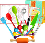 Young Chefs Kids Cooking Sets Real - 19 Pieces Real Baking Set - Easter Gifts for Kids 8-12 Years Cooking and Baking Set for Kids– Giftable Sets for Girls and Boys