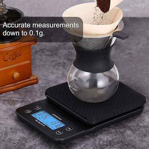 Apexstone Coffee Scale with Timer, Espresso Scale with Timer, Espresso Coffee Scale with Timer for Pour Over Coffee (Batteries Included)