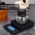 Apexstone Coffee Scale with Timer, Espresso Scale with Timer, Espresso Coffee Scale with Timer for Pour Over Coffee (Batteries Included)