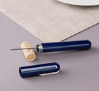 IPEROT Wine Bottle Opener, IPEROT Air Pressure Wine Corkscrew With Cutting Wine Bottle Foil Knife, Effortlessly Open Wine Bottles Without Damaging Corks, Easy-to-Use (Blue)