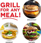 Dash Mini Maker Grill - Compact & Indoor Electric Grill - Efficient & User-Friendly Device with Nonstick Surface - Quick Heat-Up System - Easy-to-Clean & Store - Red