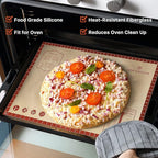 2 Pack Non Stick 26''x16'' Extra Large Thick Silicone Pastry Mat and 16''x11'' Cooking Mats, Double Measures Scale for Non-slip Silicone Baking Sheet,Counter Mat, Dough Rolling, Reusable Bakeware Mats
