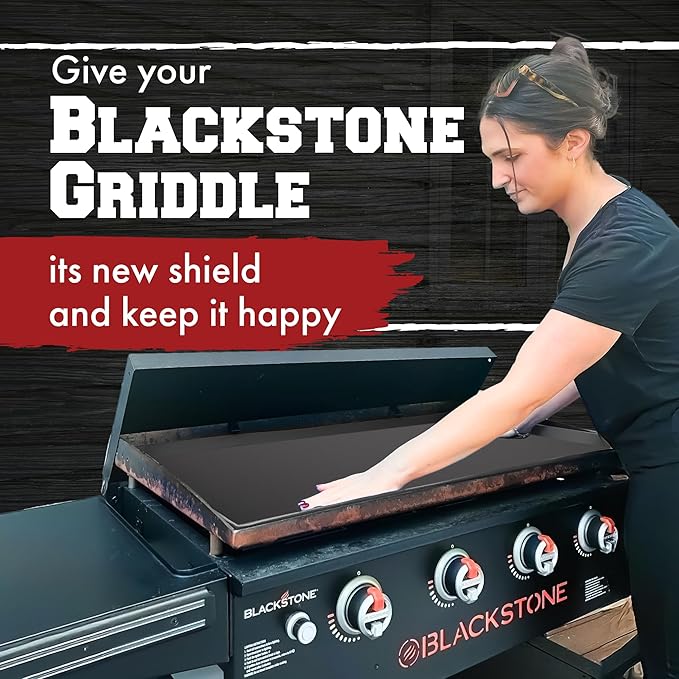 KITCHEN PERFECTION 22" Premium Silicone Griddle Cover Mat For Blackstone Griddle 22 Inch - Hermetic Protection From Rust & Debris All Year, Fits All Blackstone 22 Inch Models - Food Grade Silicone
