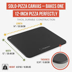 Chef Pomodoro Pizza Steel for Oven 14 Inch 1/4 Inch Thick, Baking Steel for Oven, Grill, Sourdough Bread, Baking Stone for Oven With Lifting Holes 14" X 12" (35.6 x 30.5 cm)
