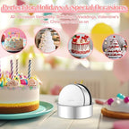 E-far Small Cake Pans Set of 2, 5 Inch Stainless Steel Mini Round Baking Pan Tins - Non-Toxic & Leak-Proof Cake Mold for Smash Birthday Layer Tiered Cheesecake, Easy Clean & Dishwasher Safe