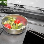 Metal Fine Mesh Strainer and Colander for Kitchen with Handle, Stainless Steel Pasta Strainer/Kitchen Funnel/Collander/Sifter for Strain/Wash Vegetables, Fruits, Spaghetti, Rice (10.2＂)