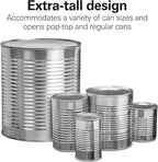 Hamilton Beach Smooth Edge Electric Automatic Can Opener for Kitchen with Easy Push Down Lever,Extra Tall,Includes Stainless Steel Scissors,Black and Chrome (76607),(Pack of 2)