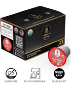 Organic Raspberry Apple Black Tea Pods for Keurig - Naturally Caffeinated Fruit Tea by Teavity (12 Tea Pods)