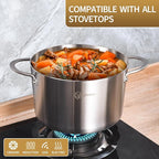 LOLYKITCH 3 Quart Stainless Steel Steamer Pot with Glass Lid, 3-Ply Steaming Pot for Cooking, 2 Tier Induction Steamer Pot for Tamales Seafood Vegetables Dumplings Stock Pot, Thick