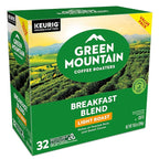 Green Mountain Coffee Roasters Breakfast Blend Keurig Single-Serve K-Cup Pods, Light Roast Coffee, 32 Count