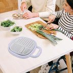 PRETYZOOM Multifunctional Kitchen Grater Slicer Stainless Steel Vegetable Cutter Portable Kitchen Gadget 9.44X7.44X2.36 Inch for Efficient Food Preparation