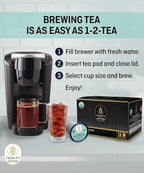 Organic Licorice Mint Tea Pods for Keurig - Natural Decaf Peppermint Tea by Teavity (12 Tea Pods)