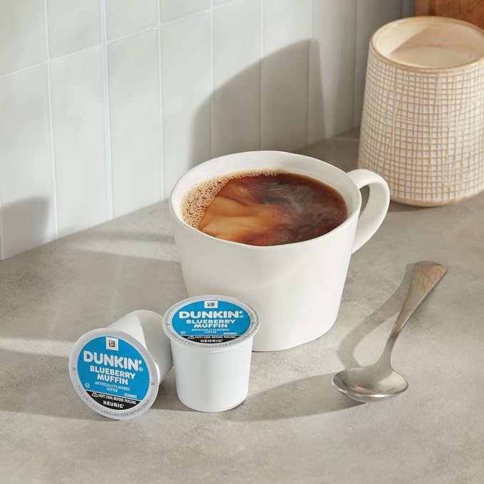 Dunkin' Blueberry Muffin Flavored Coffee, 10 Keurig K-Cup Pods
