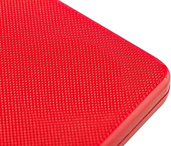 TrueCraftware- 20" X 15" X 1/2” Cutting Board for Kitchen Red Color Plastic- Durable Color Coded Kitchen Cutting Board Chopping Board Non Slip Cutting Mat for Meat Vegetables Dishwasher Safe