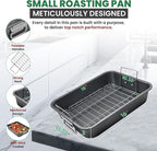 Large Lasagna Pan 15” x 11” - Nonstick Casserole Dish for Easy Cleanup - Convenient Deep Lasagna Baking Dish With Foldable Handles - Large Baking Pan Casserole Dish Is Perfect for Any Meal