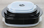 Calypso Basics by Reston Lloyd 6-Piece Microwave Cookware, Steamer and Storage Set, Black