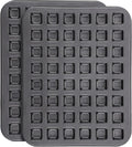 Beasea Mini Brownie Bite Pan with Dividers, 2 Pack 48 Mini Small Tiny Cup All Edges Non Stick Square Cupcake Baking Sheet Tin Tray Carbon Steel Bakeware Individual Baking Muffin Pan - Black