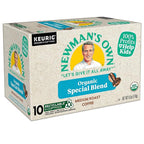 Newman's Own Organic Special Blend, Keurig Single Serve K-Cup Pods, Medium Roast Coffee, 60 Count, (6 Packs of 10)