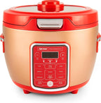 Cool Touch Rice Cooker with Glass Lid, Food Steamer, Slow Cooker, Multicooker with 11 Preset Functions, Steam Tray, Measuring Cup, Rice Spatula, 20 Cups (Cooked)