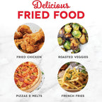 Dash Digital Tasti-Crisp™ Air Fryer - Compact Electric Digital Fryer With Auto Shut-Off Feature - Ideal for Small Spaces - AirCrisp® Technology - 2.6 Quarts - Red