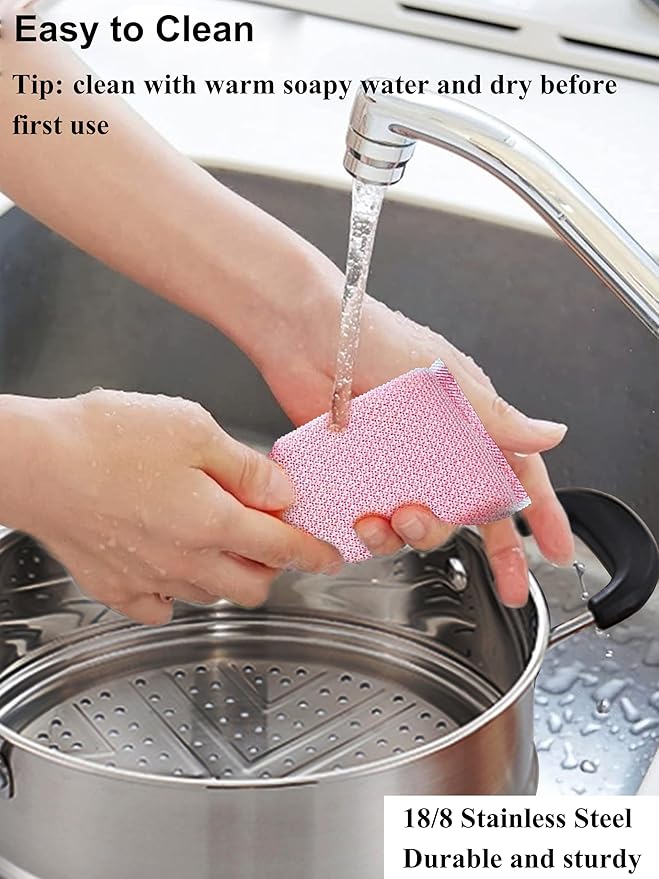 VENTION 7.9 Inch Small Vegetable Steamer Pot, 3 QT Induction Stainless Steel Steamer for Cooking, Steam Pot(20cm)