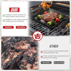 Carbon Steel Griddle, Small Non-Toxic Stovetop Flat Top Pan for Gas, Electric Range, Induction, Grill & Campfire, Pre-seasoned Nitride Coating, Oven Safe to 1200°F, with Heat-insulating Gloves