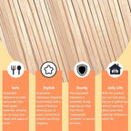 KTOJOY 1000 Pack Birch Wood Coffee Stirrers, 7 Inch Sturdy Coffee Stir Sticks, Smooth Round Ends, Splinter-Free Disposable Stir Sticks for Coffee, Cocktails, Office, Home Use
