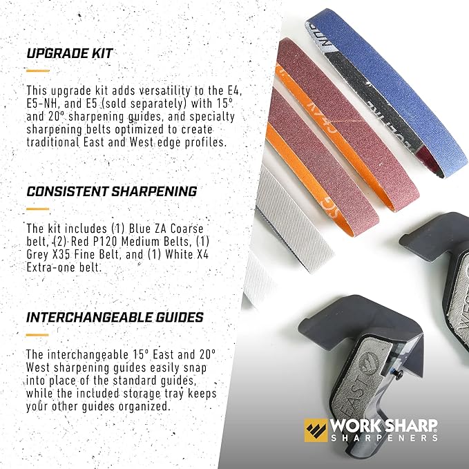 Work Sharp Professional Electric Kitchen Knife Sharpener Upgrade Kit