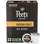 Peet's Coffee K-Cup Coffee Pods for Keurig Brewers, Medium Roast, Pods, Big Bang, 22 Count (Pack of 1)