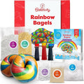 Baketivity Rainbow Bagel Kids Baking Kit - Baking Kits for Kids with Premeasured Ingredients, Step-By-Step Instructions, Video Guide, and STEM Lessons - Cooking for Ages 6-12+